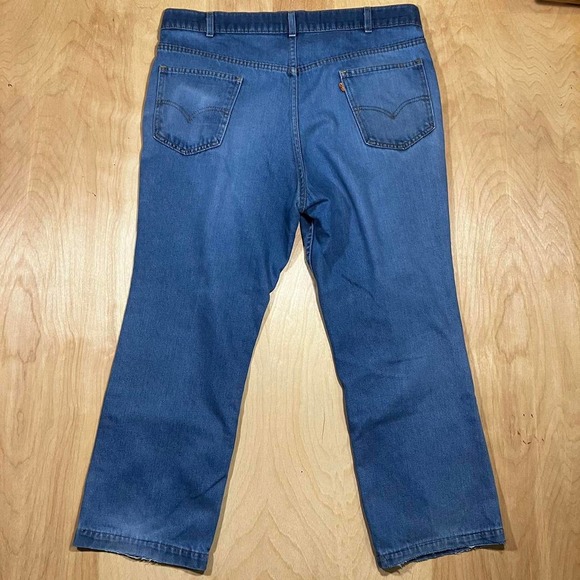 Vintage 70s Orange Tab Levi’s for Men with a skosh more comfort denim jeans - Picture 6 of 8